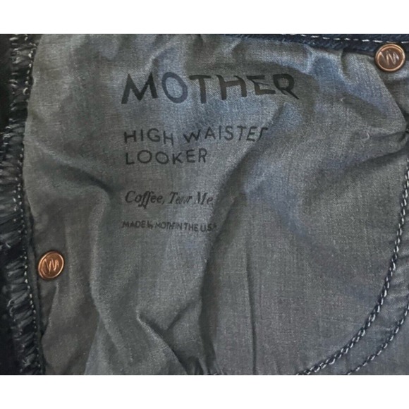 MOTHER Denim the High Waisted Looker Jeans in Coffee Tea or Me Size 28 - Picture 13 of 13